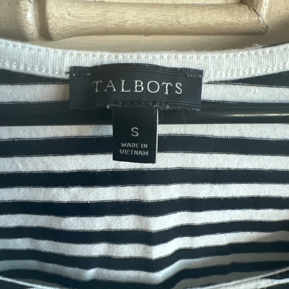 Talbots Stripe Prima Cotton Tank Woman’s Small - Picture 2 of 4